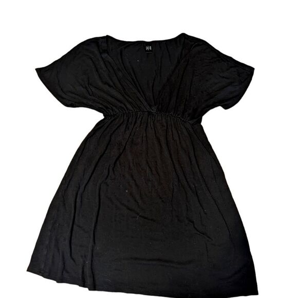 COPY - BLACK CASUAL TEE SHIRT DRESS - Picture 1 of 3
